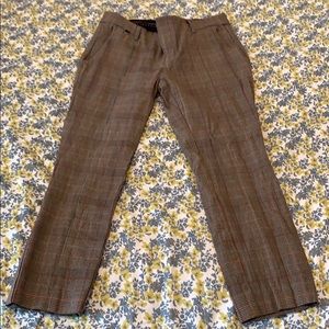 Anthropologie The Essential Slim Trouser in Plaid